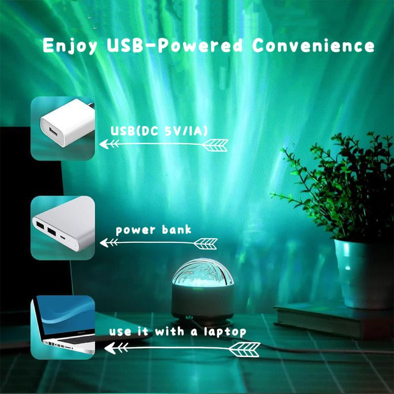 Ocean Wave Projector Light + 3D Water Ripple Effect !Perfect for Bedroom & Romantic Nights!Remote | Perfect Gift for Couples & Kids 