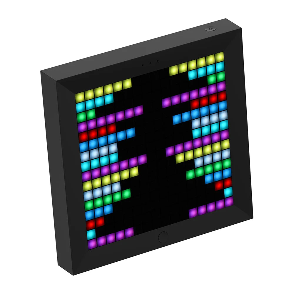 Pixoo Digital Photo Frame Alarm Clock with Pixel Art Programmable LED Display, Neon Light Sign Decor, New Year Gift