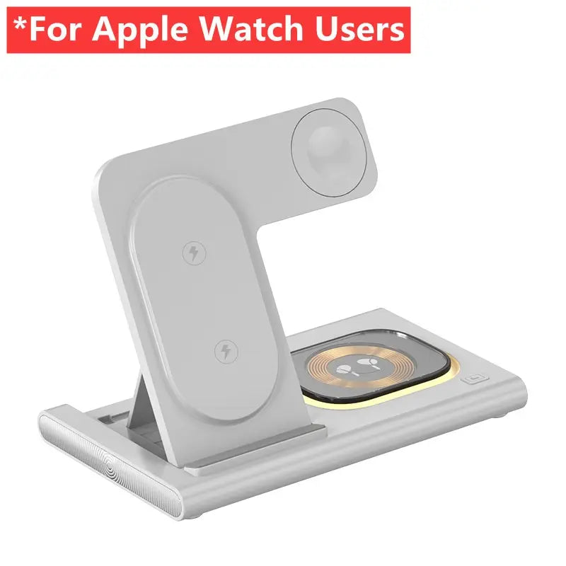 3 in 1 Wireless Charger Stand Pad for Iphone 12 13 14 15 Samsung S23 S22 Galaxy Watch 5 4 Active Buds Fast Charging Dock Station