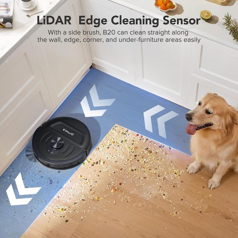 Smart Robot Vacuum and Mop, 5500Pa Suction, Lidar Nav, Alexa & App Control, 120-Min Runtime, Deep Clean Floors & Carpets, Hands-Free & Pet-Friendly Cleaning Machine