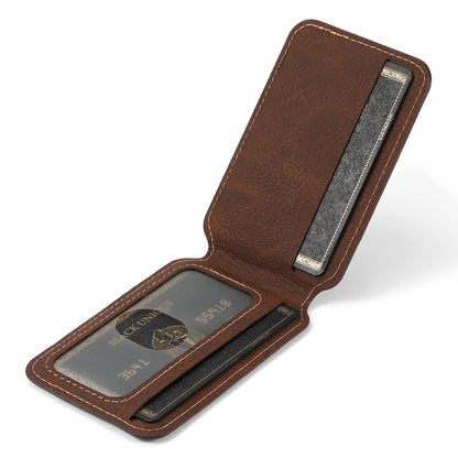 Magnetic Magsafe Card Holder Leather Phone Case for Iphone 16 15 14 13 12 Pro Max Samsung S23 S22 Ultra plus Detachable Cover