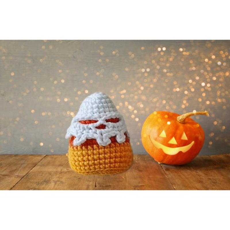 Candy Corn Crochet, Set of 6 Patterns, Halloween Crochet Patterns, Autumn Candy Corn, Gift for Halloween, Decorative Halloween