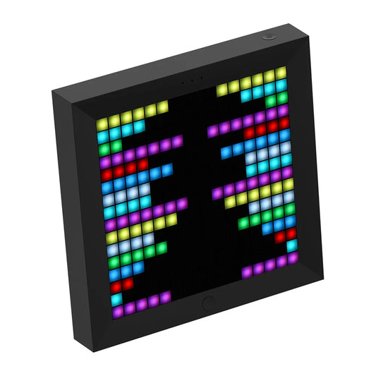 Pixoo Digital Photo Frame Alarm Clock with Pixel Art Programmable LED Display, Neon Light Sign Decor, New Year Gift