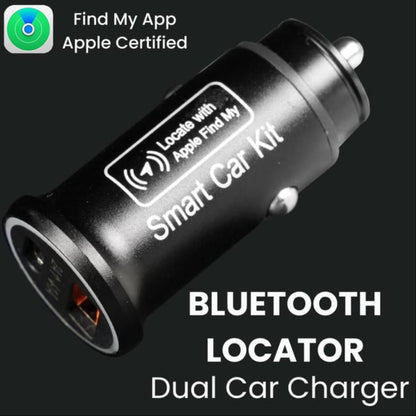 Car Charger with GPS Tracker Dual USB C PD Fast Charging 30W per Port Real Time Location anti Theft Device for Ios Android