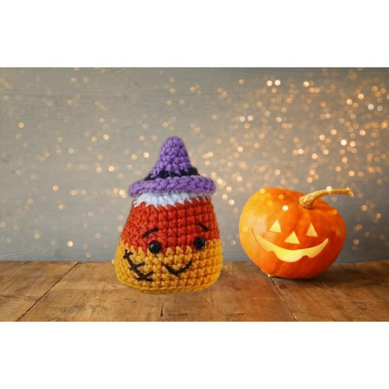 Candy Corn Crochet, Set of 6 Patterns, Halloween Crochet Patterns, Autumn Candy Corn, Gift for Halloween, Decorative Halloween
